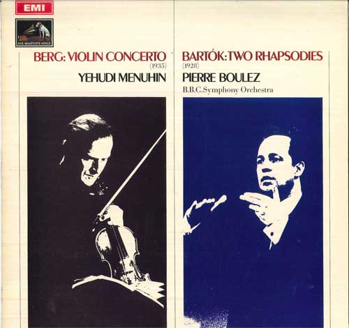 LP Record BERG BARTOK YEHUDI MENUHIN PIERR Berg Violin Concerto Bartok Two ASD2449 HIS MASTERS V UK Classical Used
LP Record BERG BARTOK YEHUDI MENUHIN PIERR Berg Violin Concerto Bartok Two ASD2449 HIS MASTERS V UK Classical Used