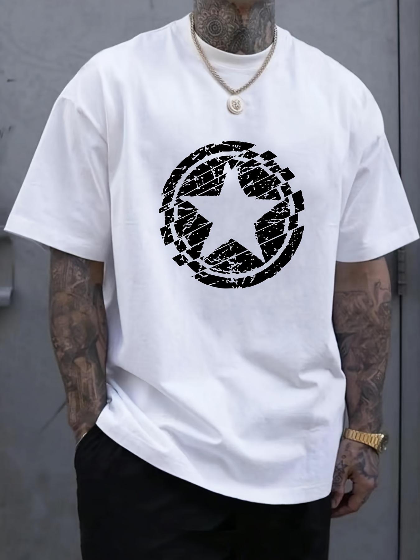 Men s Summer 100 Cotton Fashionable Casual Loose Large Black Star Pattern Printed Round Neck Short Sleeve T-shirt Top S разноцветный
Men s Summer 100 Cotton Fashionable Casual Loose Large Black Star Pattern Printed Round Neck Short Sleeve T-shirt Top S разноцветный