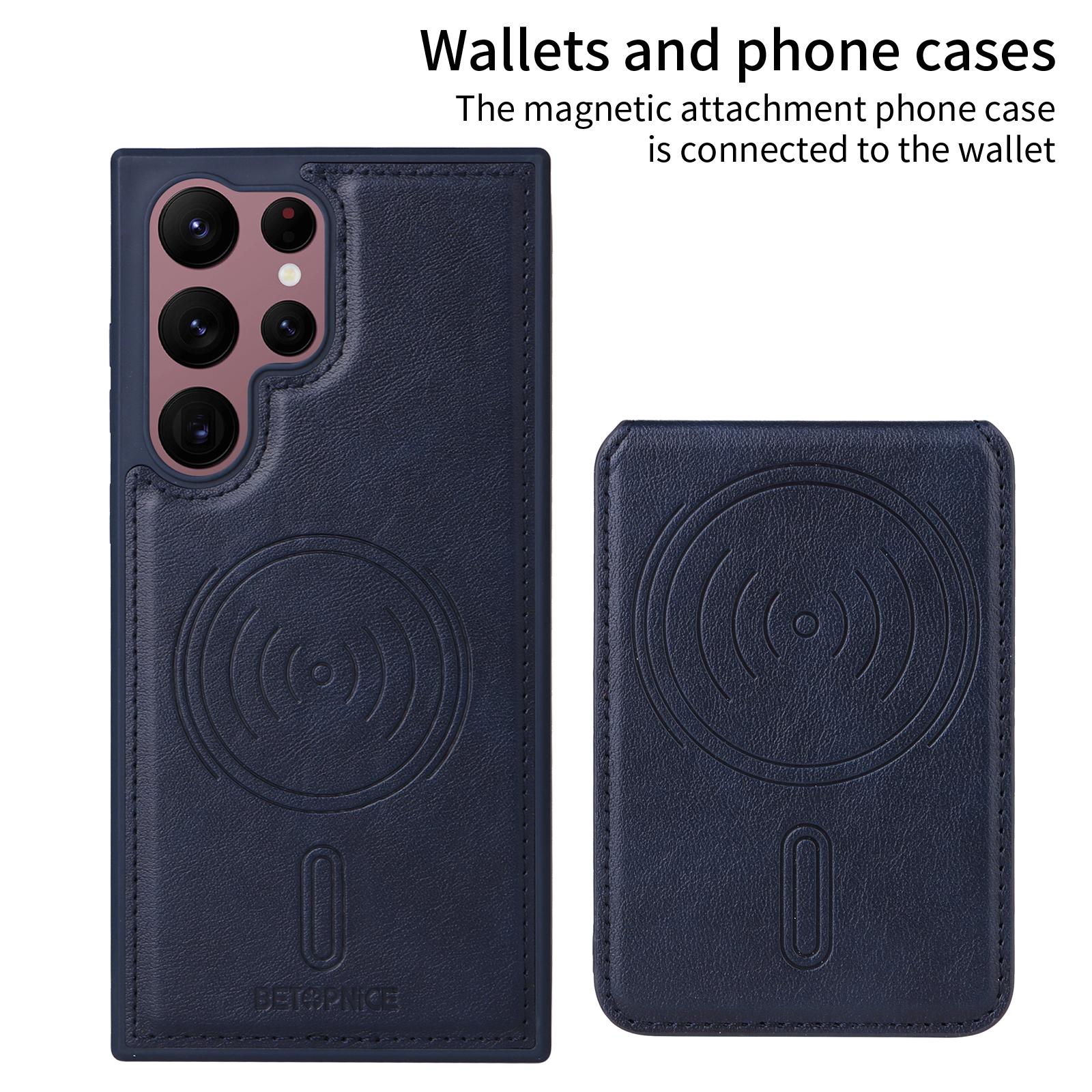 For Samsung Galaxy S22 Ultra 5G Magnetic Case BETOPNICE RFID Blocking Leather Phone Back Cover with Detachable Card Bag Brown
For Samsung Galaxy S22 Ultra 5G Magnetic Case BETOPNICE RFID Blocking Leather Phone Back Cover with Detachable Card Bag Brown