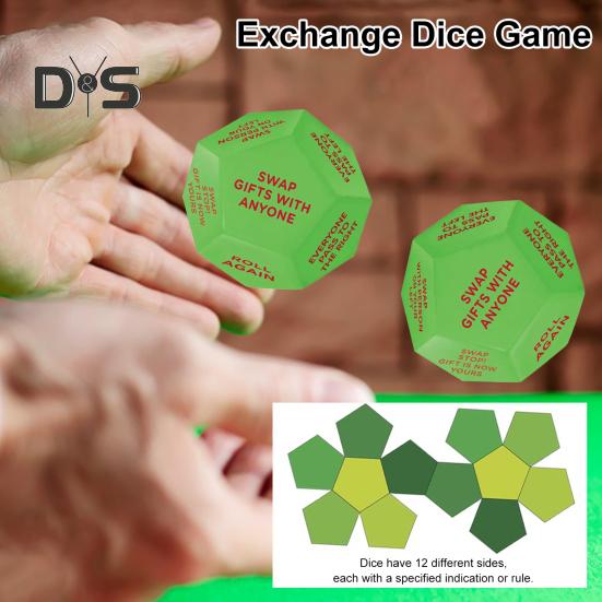 Дід Санта Swap Dice Christmas Gift Exchange Dice 12 Different Sides Dice Interactive Gift Exchange Dice for Festive Party Game різнокольоровий
Дід Санта Swap Dice Christmas Gift Exchange Dice 12 Different Sides Dice Interactive Gift Exchange Dice for Festive Party Game різнокольоровий