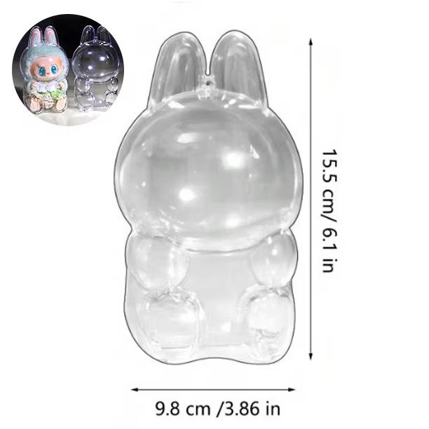 Labubu Transparent Storage Box Display Case for Monster Dolls - Cute Elf Plushie Protective Cover, Party Toy Collection Decor
Labubu Transparent Storage Box Display Case for Monster Dolls - Cute Elf Plushie Protective Cover, Party Toy Collection Decor