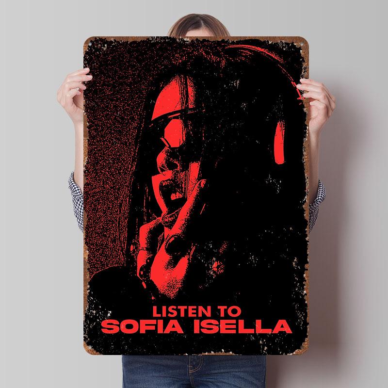Sofia Isella Music Printed Poster Customized Wall Art Retro Vintage Metal Tin Signs for Modern Home Decoration Luxury Wand Deko 7.9x11.8In(20x30cm)
Sofia Isella Music Printed Poster Customized Wall Art Retro Vintage Metal Tin Signs for Modern Home Decoration Luxury Wand Deko 7.9x11.8In(20x30cm)