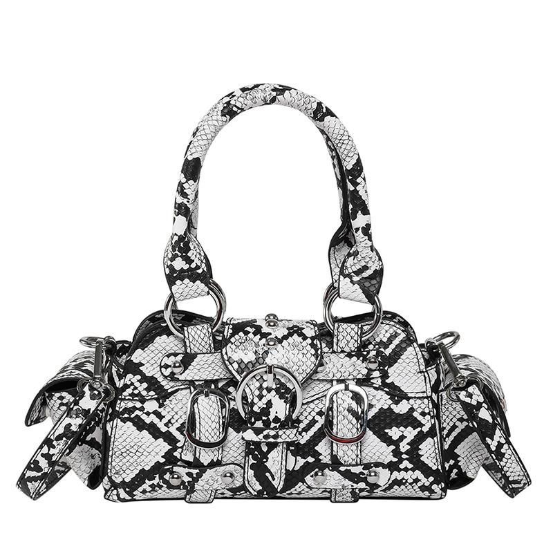 2025 New Hot Sale Snake Pattern PU Shoulder Bags Hasp & Zipper Stylish Design Punk Hot Girl Style Handbags for Women Fashionable білий
2025 New Hot Sale Snake Pattern PU Shoulder Bags Hasp & Zipper Stylish Design Punk Hot Girl Style Handbags for Women Fashionable білий