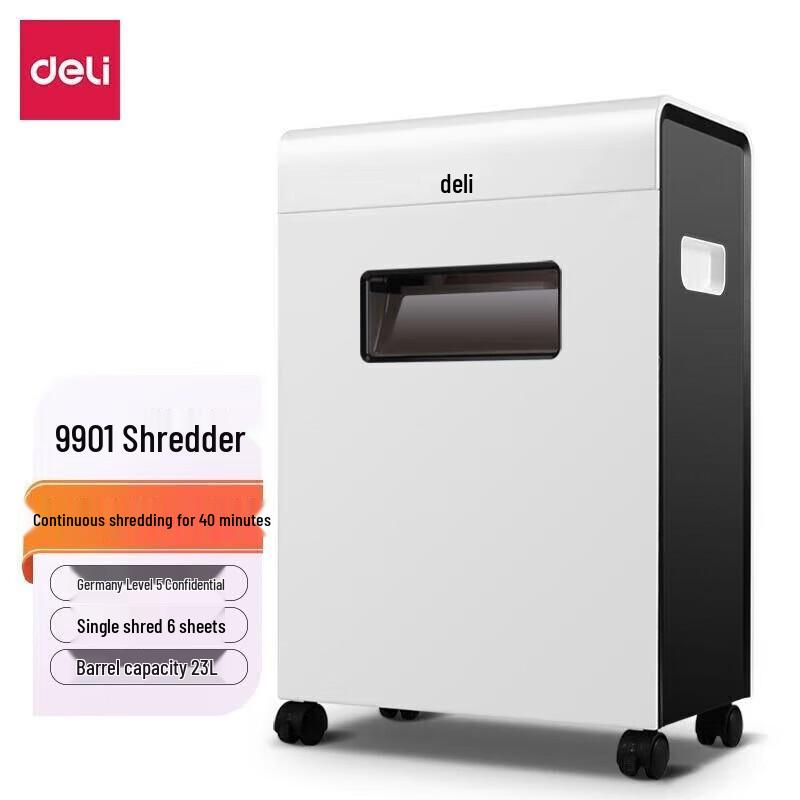 Deli 9901 Office & Commercial Paper Shredder CN plug (adapter included)
Deli 9901 Office & Commercial Paper Shredder CN plug (adapter included)