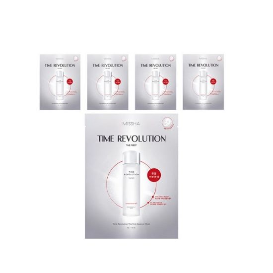 MISSHA Time Revolution The First Essence Face Mask Hydrating & Brightening Sheet Mask 30g x5
MISSHA Time Revolution The First Essence Face Mask Hydrating & Brightening Sheet Mask 30g x5