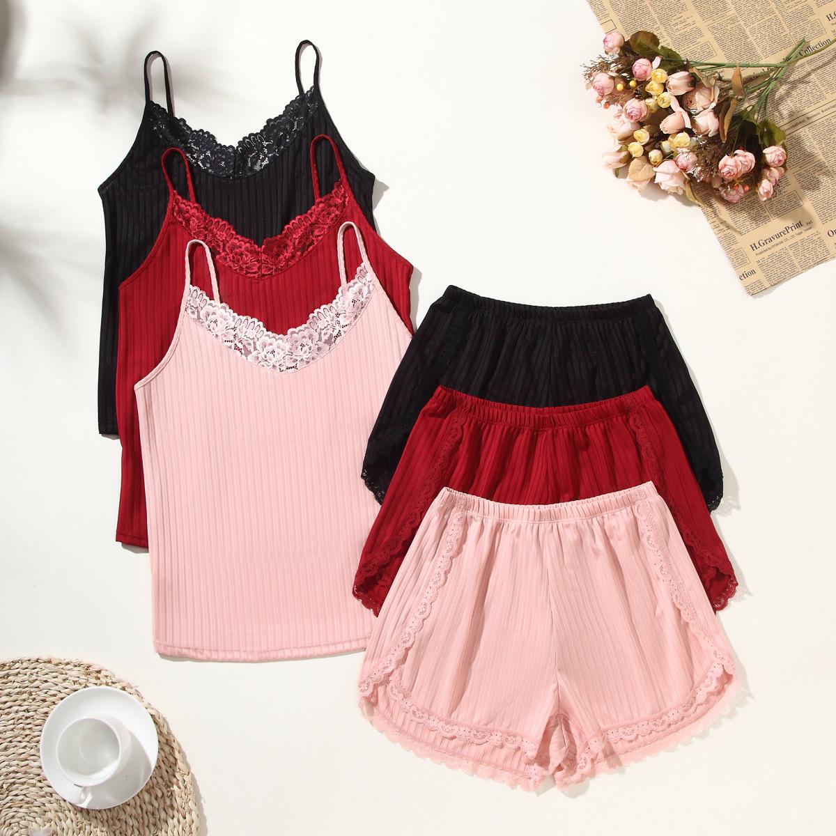 Trendy Red Lace Spliced Sexy Summer Pajamas for Women - Camisole Style Medium оранжевый
Trendy Red Lace Spliced Sexy Summer Pajamas for Women - Camisole Style Medium оранжевый