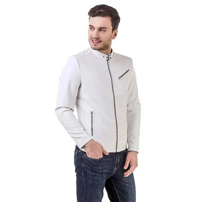 HOT Men Jacket White Handmade Leather Genuine Lambskin Classy Biker Stylish Soft S білий
HOT Men Jacket White Handmade Leather Genuine Lambskin Classy Biker Stylish Soft S білий