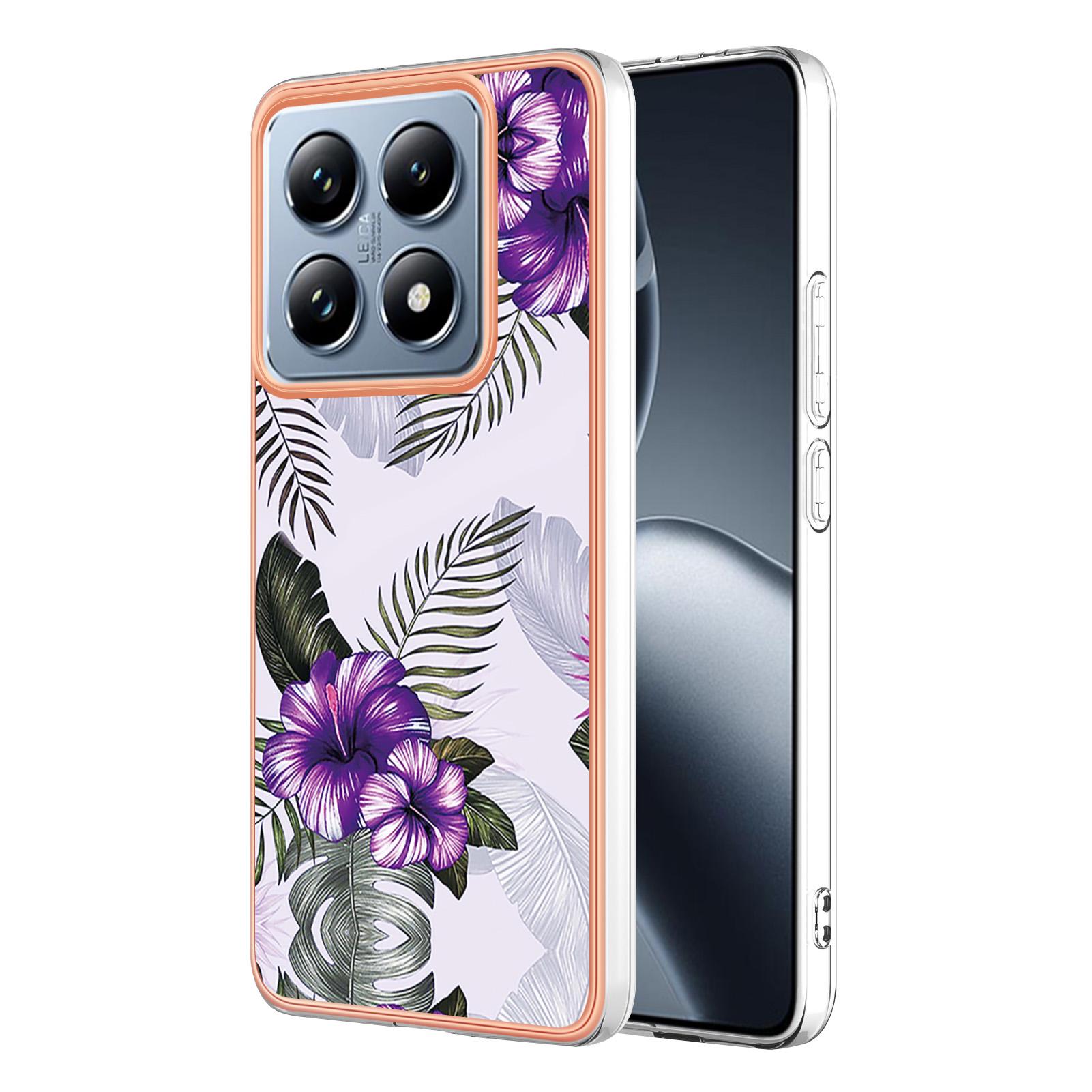 For Xiaomi 14T Pro Case with IMD Marble Flower Pattern TPU Mobile Back Cover Purple Flower
For Xiaomi 14T Pro Case with IMD Marble Flower Pattern TPU Mobile Back Cover Purple Flower