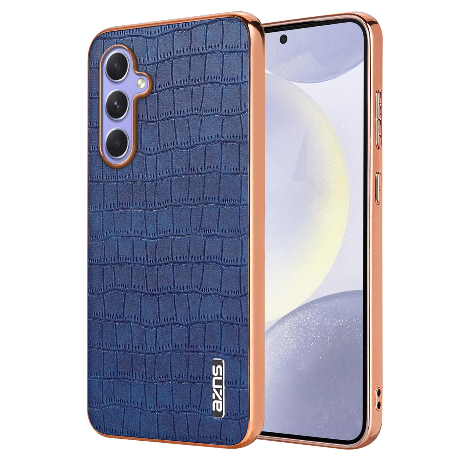 For Samsung Galaxy A54 5G Slim Case Electroplating Crocodile Texture PU+TPU Phone Shell Blue
For Samsung Galaxy A54 5G Slim Case Electroplating Crocodile Texture PU+TPU Phone Shell Blue