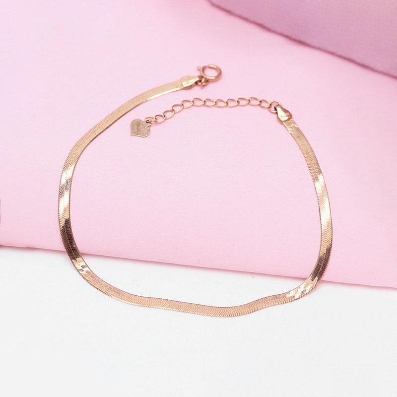 Purple Gold Fashion Trend Net Version Shiny Snake Skin Rose Gold Shiny Fashion Color Gold Bracelet Women (17+3cm adjustment chain)
Purple Gold Fashion Trend Net Version Shiny Snake Skin Rose Gold Shiny Fashion Color Gold Bracelet Women (17+3cm adjustment chain)
