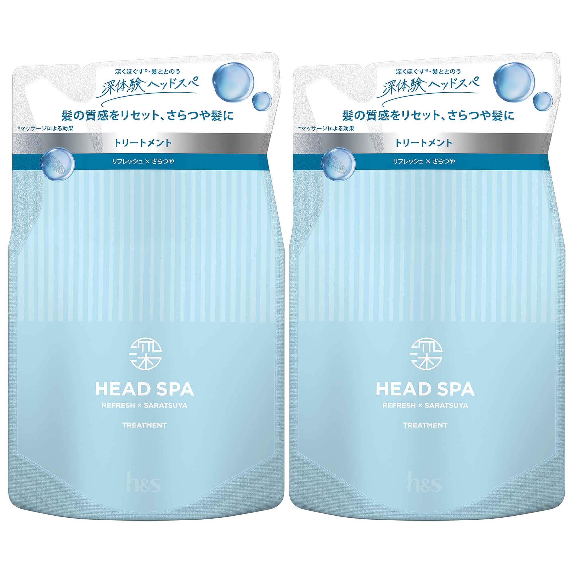 h&s Deep Experience Head Spa (H&S) Treatment 350g x 2 Refill Refresh x Smooth and Shiny
h&s Deep Experience Head Spa (H&S) Treatment 350g x 2 Refill Refresh x Smooth and Shiny