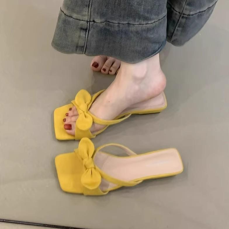 Easy to wear~ Retro silver one-word cool slippers women s head bow thick heel sandals seaside vacation beach shoes 35 жёлтый
Easy to wear~ Retro silver one-word cool slippers women s head bow thick heel sandals seaside vacation beach shoes 35 жёлтый