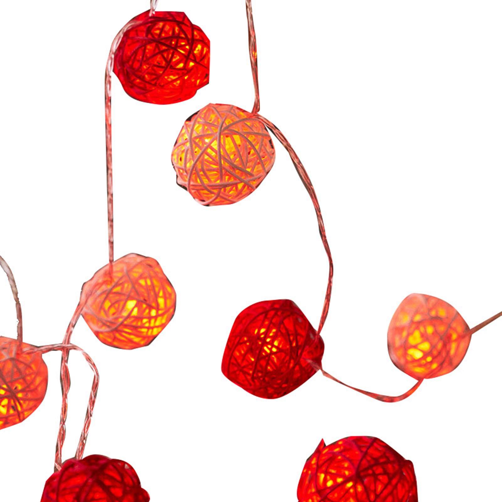 Rattan Ball String Light Decorative Romantic Rattan Ball String for Christmas Party Home Decor 2m/6.6ft
Rattan Ball String Light Decorative Romantic Rattan Ball String for Christmas Party Home Decor 2m/6.6ft