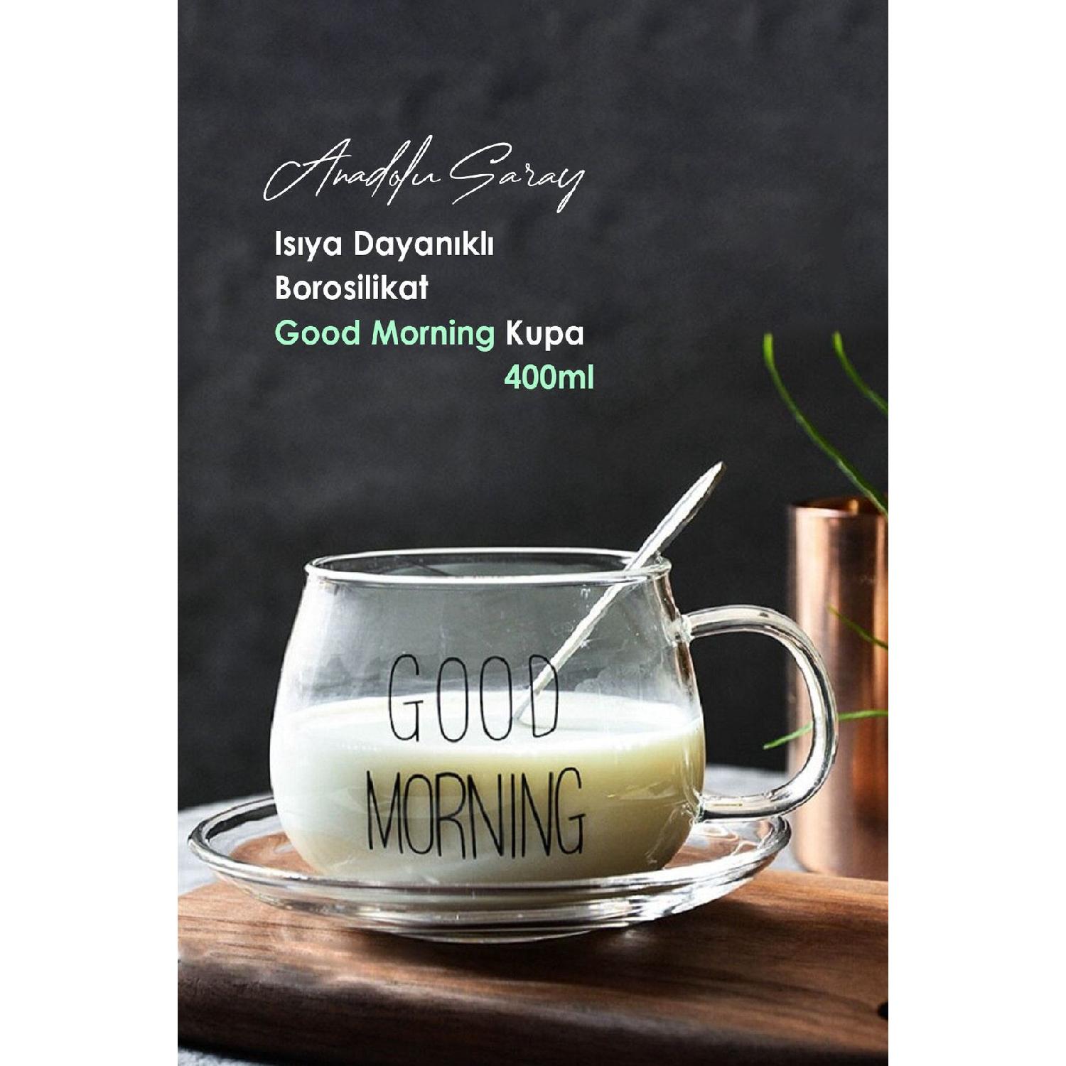 Heat Resistant Borosilicate Good Morning Round Mug With Handle Glass Cup Coffee Presentation Cup 400ml чистий
Heat Resistant Borosilicate Good Morning Round Mug With Handle Glass Cup Coffee Presentation Cup 400ml чистий