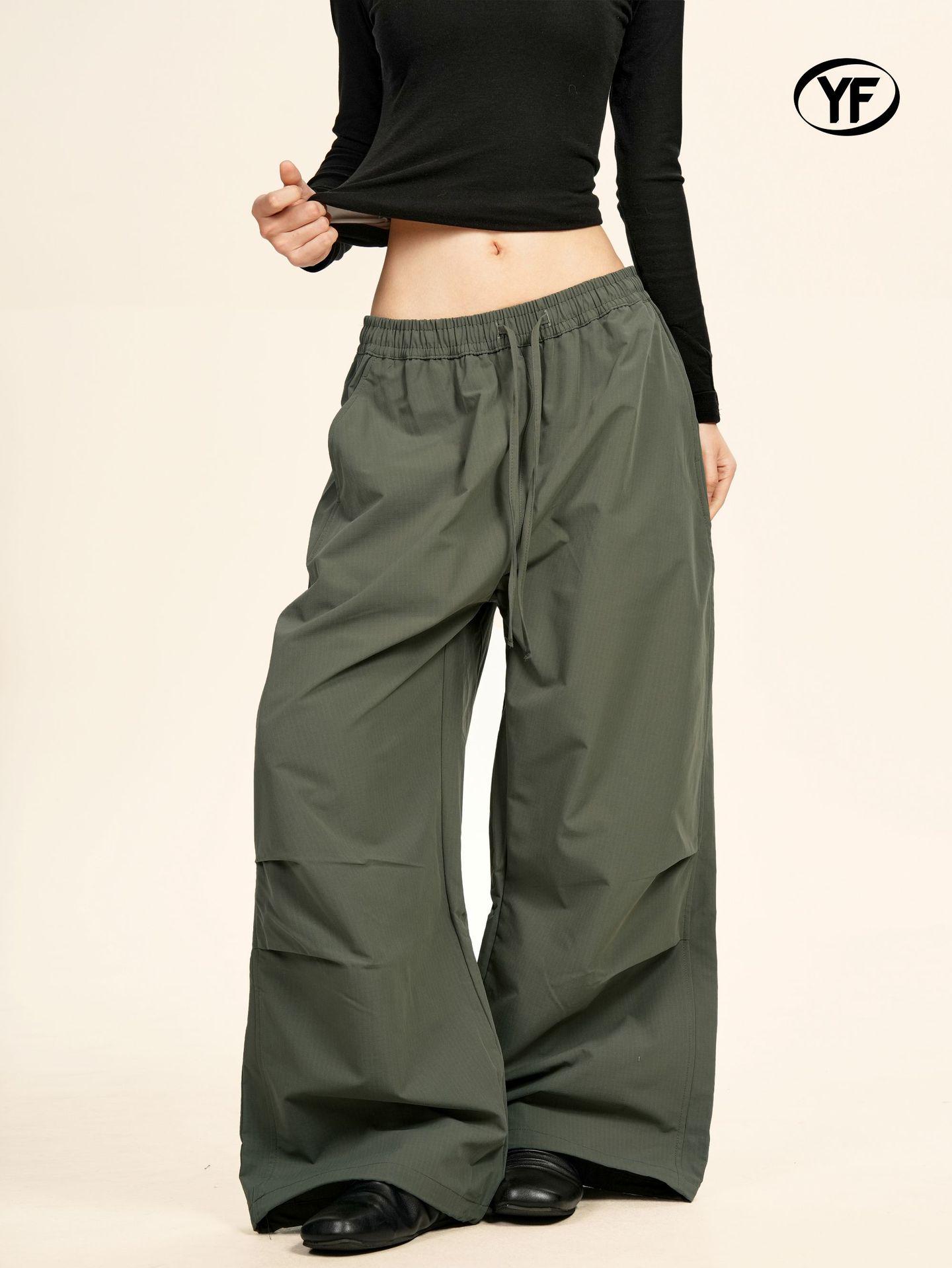 Yongfang Retro Pleated Unisex Paratrooper Pants: American Street Style, Solid Color, Slimming, Versatile, Trendy and Sporty Long Pants. Small армия зеленый
Yongfang Retro Pleated Unisex Paratrooper Pants: American Street Style, Solid Color, Slimming, Versatile, Trendy and Sporty Long Pants. Small армия зеленый