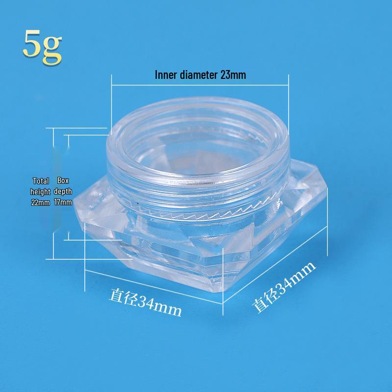 In Stock: Transparent 3g/5g Diamond Face Cream Jars, Eyeshadow Boxes, and Trial Lipstick Containers
In Stock: Transparent 3g/5g Diamond Face Cream Jars, Eyeshadow Boxes, and Trial Lipstick Containers