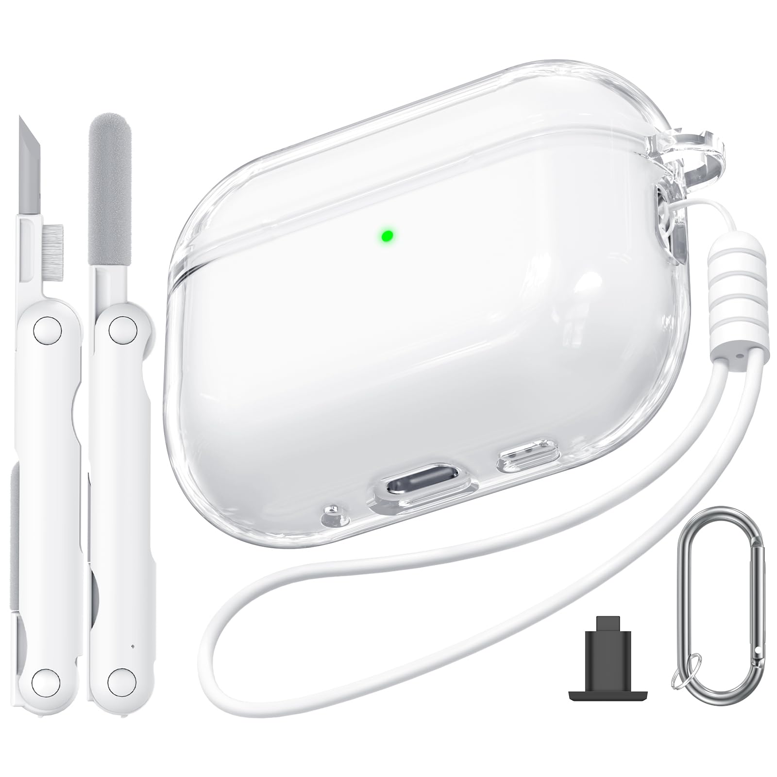 Joremx AirPods Pro 3 Прозорий ТПУ Зарядний Включає Гель Кремнію та Очищувальний Олівець Білий Чохол, (2025), Матеріал/Легкий/Ударостійкий/Втрата
Joremx AirPods Pro 3 Прозорий ТПУ Зарядний Включає Гель Кремнію та Очищувальний Олівець Білий Чохол, (2025), Матеріал/Легкий/Ударостійкий/Втрата