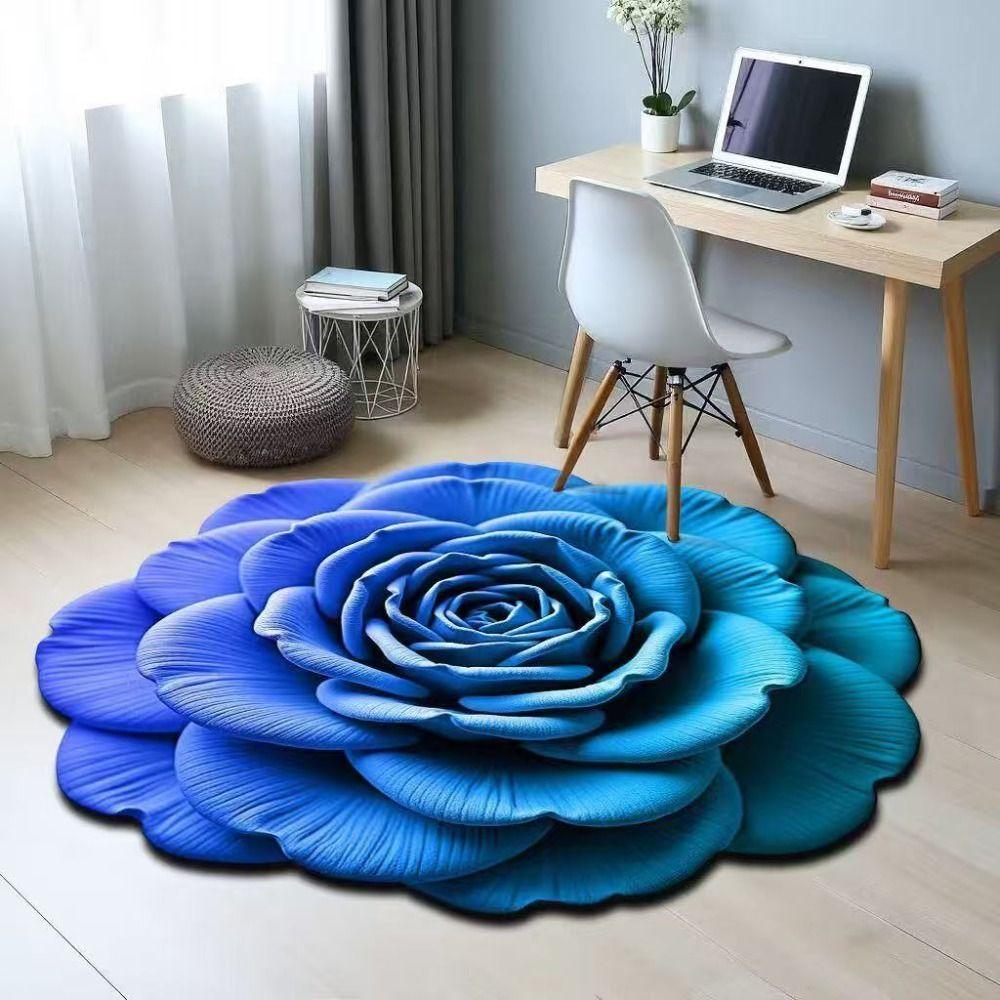 Soft Flower Carpet Non-slip Bathroom Floor Mat Portable Blanket for Living Room Tea Table Bedside Style 1
Soft Flower Carpet Non-slip Bathroom Floor Mat Portable Blanket for Living Room Tea Table Bedside Style 1