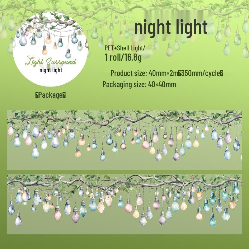 Beautiful Day PET Tape: Light Ring Series - Journal Sticker with 6 Designs
Beautiful Day PET Tape: Light Ring Series - Journal Sticker with 6 Designs