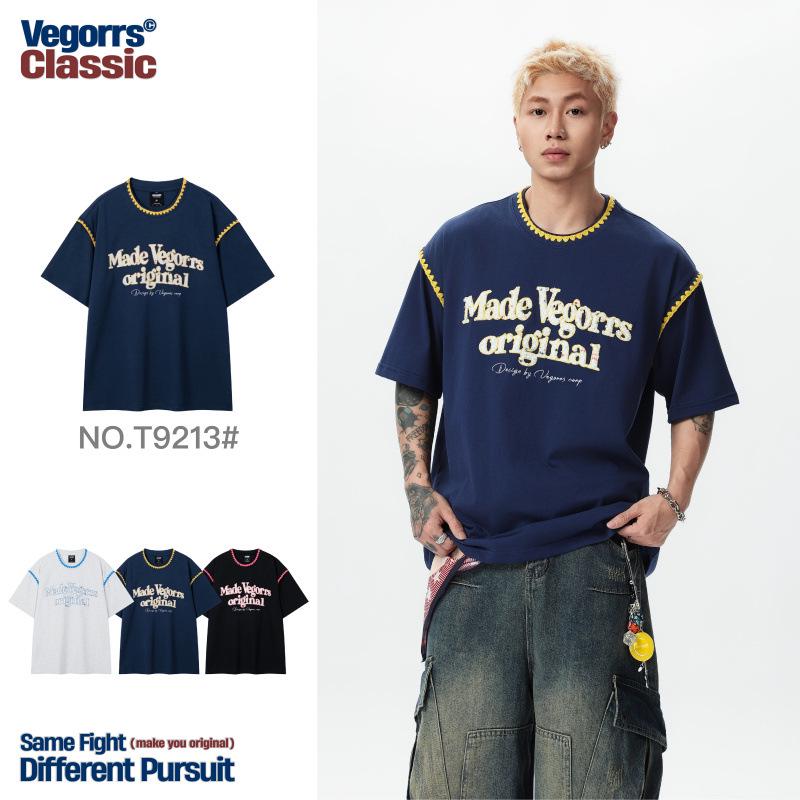 VEGORRS Original Men s 2025 Retro Pure Cotton Summer T-shirt with Letter Lace Short Sleeves T9213 M
VEGORRS Original Men s 2025 Retro Pure Cotton Summer T-shirt with Letter Lace Short Sleeves T9213 M