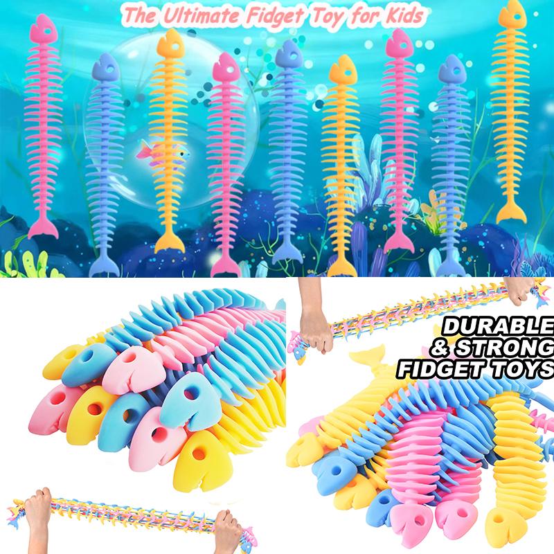 5psc Fish Bone Sensory Fidget Toys, Stretchy Silicone Strings for Stress Relief, Bulk Tangle Toys for Kids & Adults
5psc Fish Bone Sensory Fidget Toys, Stretchy Silicone Strings for Stress Relief, Bulk Tangle Toys for Kids & Adults