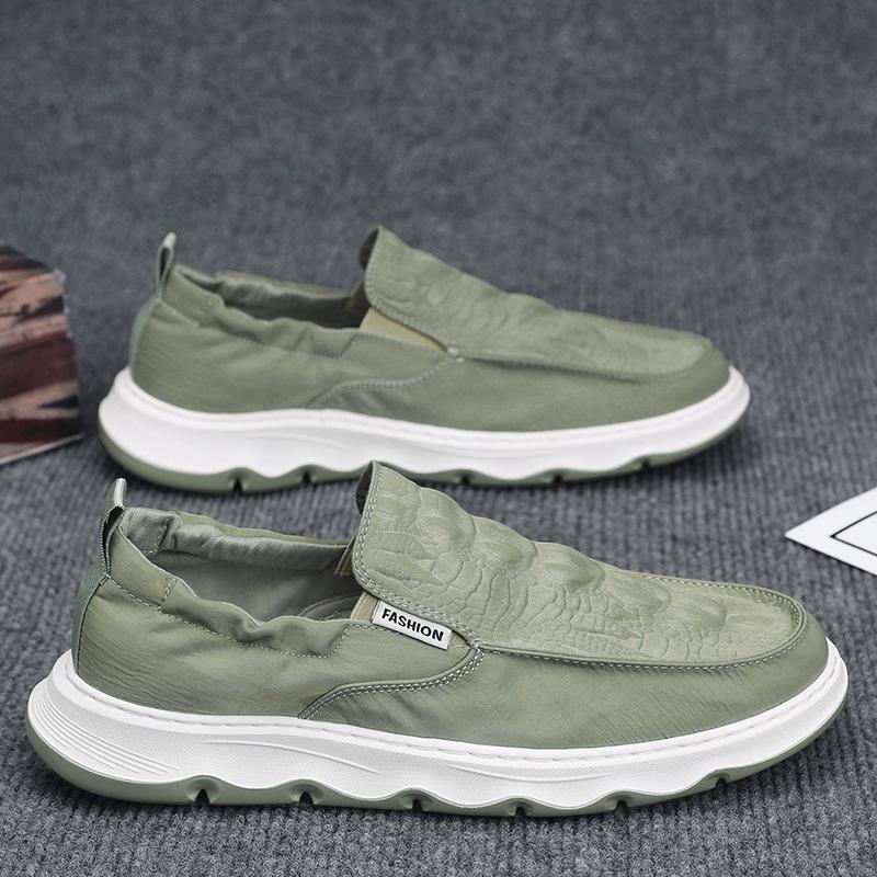 Thin soft-soled driving shoes 2024 summer breathable casual board shoes personalized crocodile pattern ice silk breathable loafers men s shoes 44 зелений
Thin soft-soled driving shoes 2024 summer breathable casual board shoes personalized crocodile pattern ice silk breathable loafers men s shoes 44 зелений