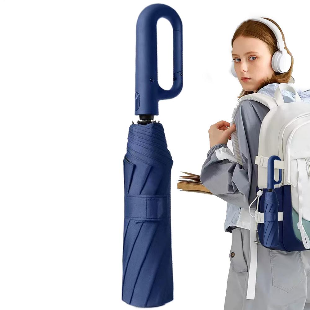 Umbrella Automatic Open And Close Wind Proof Umbrellas UV Protection Umbrella With Carabiner Handle Compact Folding Umbrella full-fiber&10K синій
Umbrella Automatic Open And Close Wind Proof Umbrellas UV Protection Umbrella With Carabiner Handle Compact Folding Umbrella full-fiber&10K синій