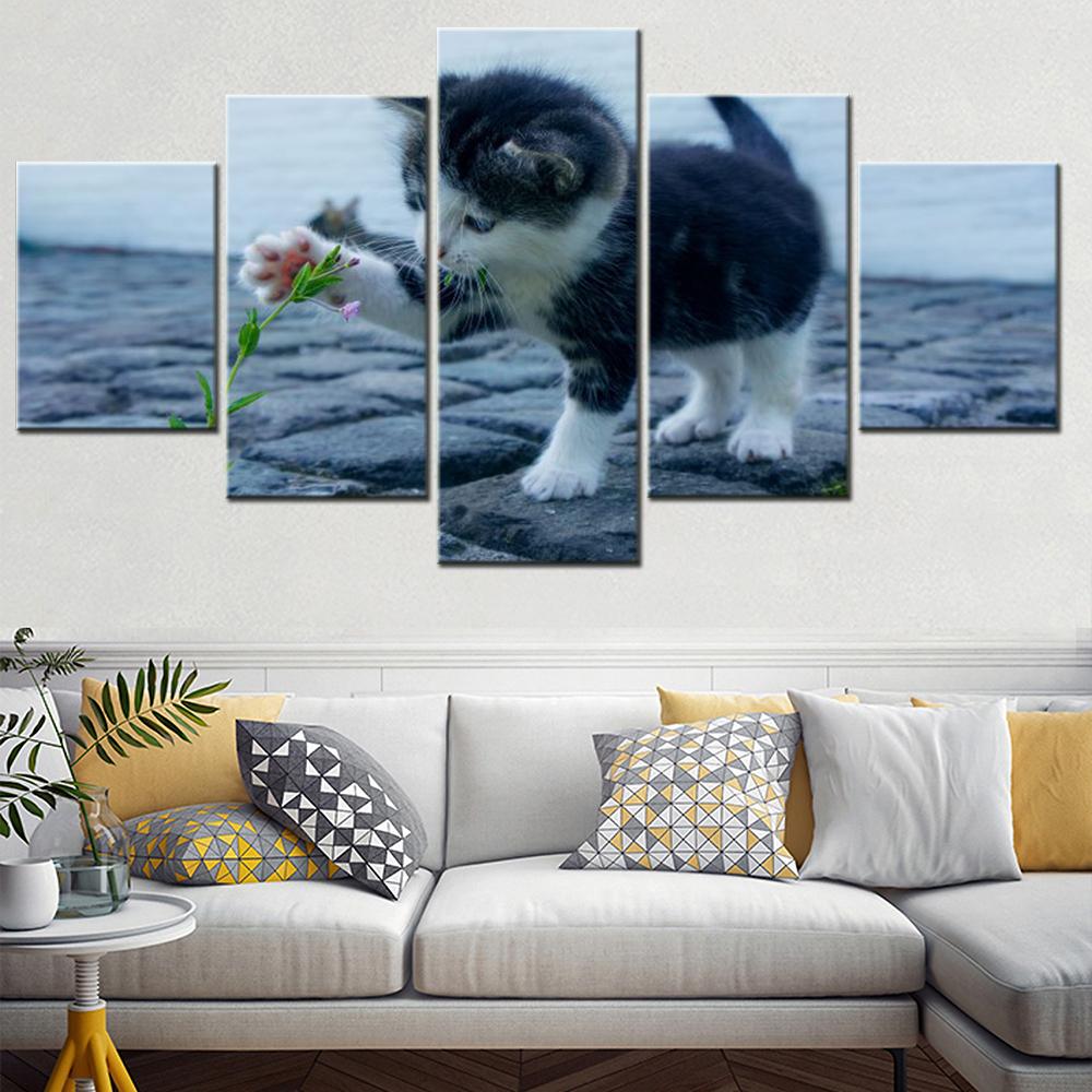 5 Pieces Wall Art Canvas Animals Kitten Poster Painting Home Decor Wallpaper Living Room Picture Print Bedroom Mural 20X35 20X45 20X55CM
5 Pieces Wall Art Canvas Animals Kitten Poster Painting Home Decor Wallpaper Living Room Picture Print Bedroom Mural 20X35 20X45 20X55CM