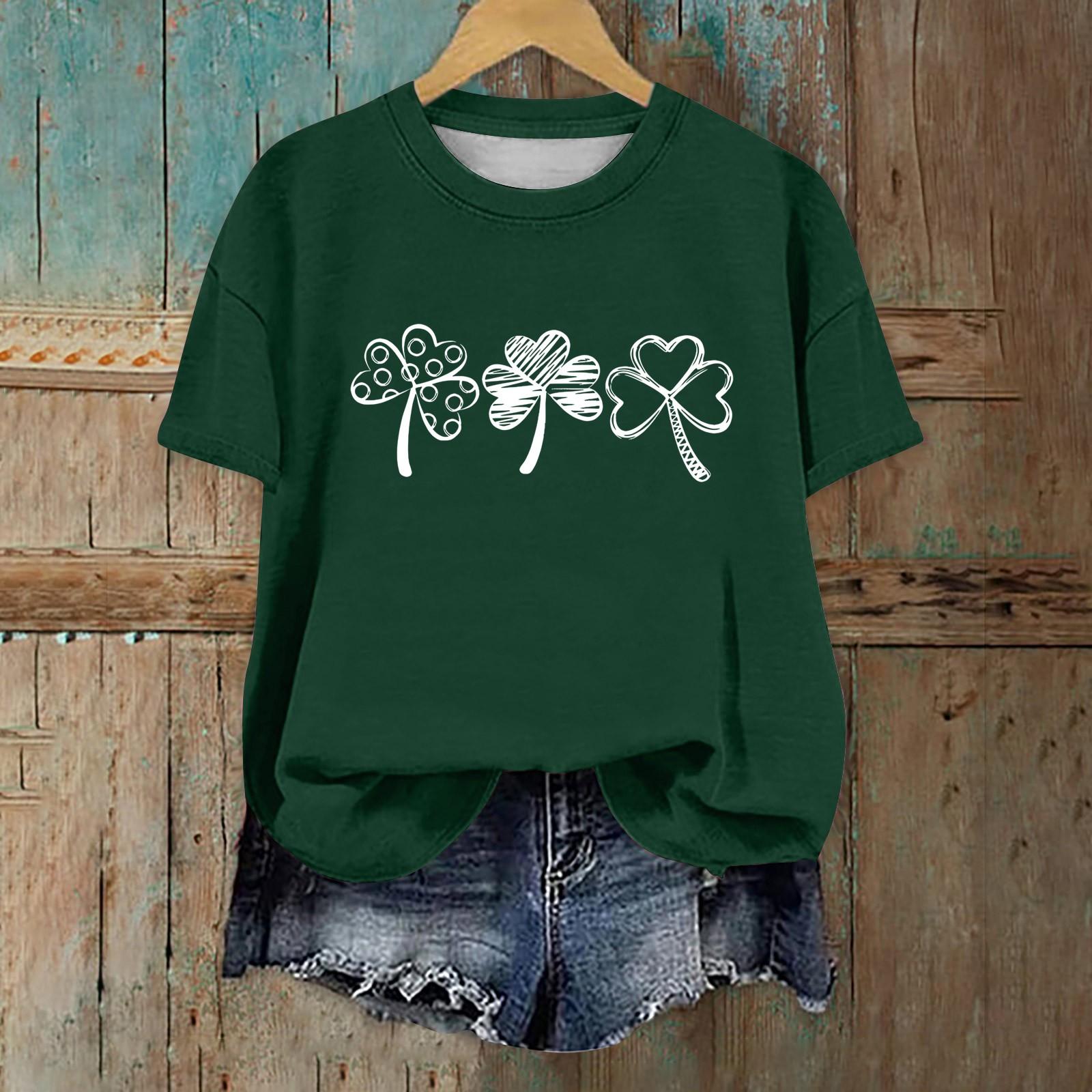 Жіноча Мода Повсякденний Короткий Светр з Спущеним Плечем. Футболка з круглим вирізом з принтом до Дня Святого Патрика L
Жіноча Мода Повсякденний Короткий Светр з Спущеним Плечем. Футболка з круглим вирізом з принтом до Дня Святого Патрика L