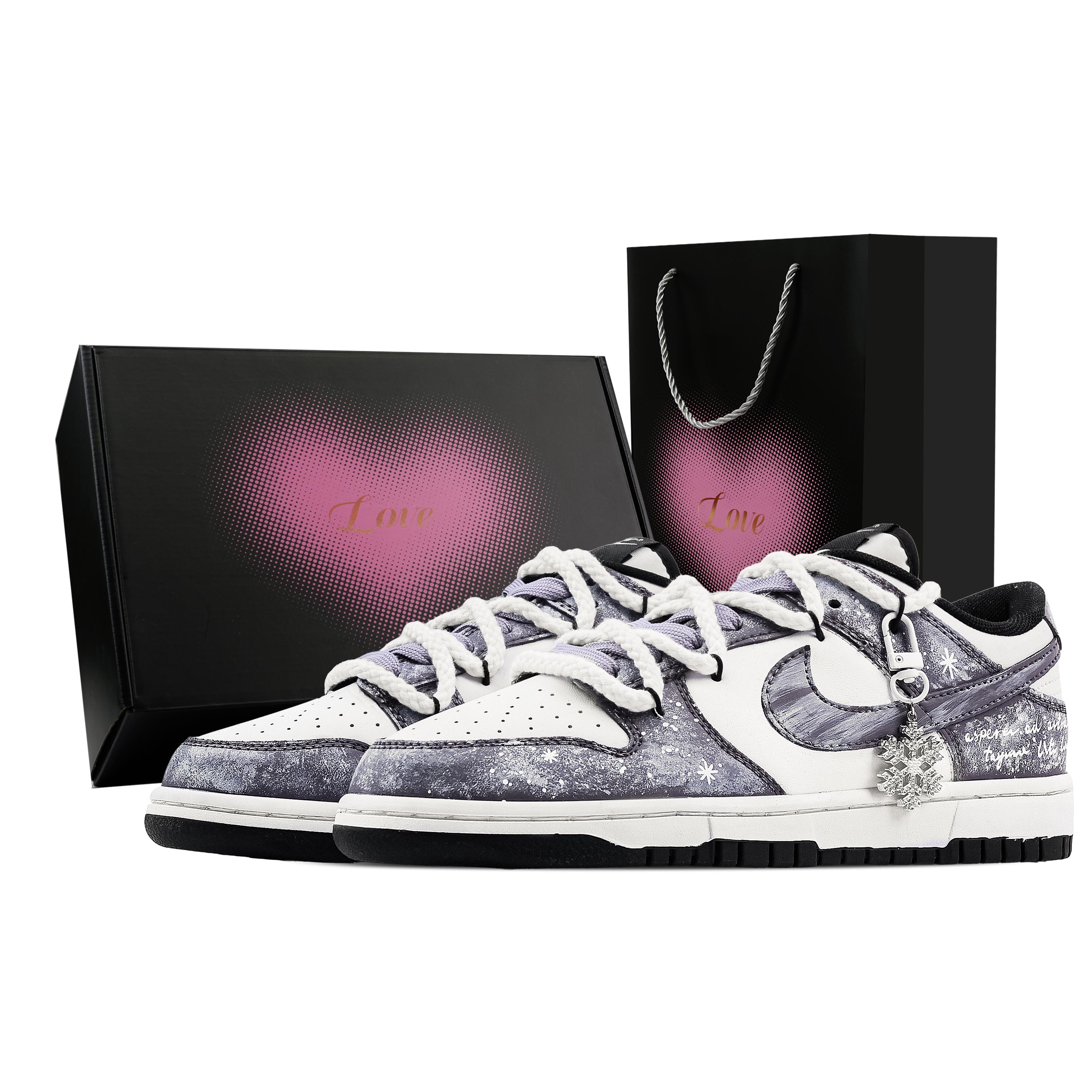 Nike Dunk Purple Mist Snow 1 Heart Box Abrasion Resistant Low top Skateboard Shoes Unisex Purple HF5441-100(Team773-1-) 42.5
Nike Dunk Purple Mist Snow 1 Heart Box Abrasion Resistant Low top Skateboard Shoes Unisex Purple HF5441-100(Team773-1-) 42.5