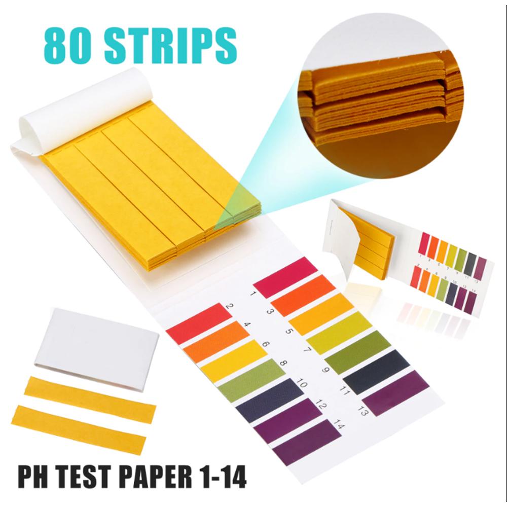80 Strips/pack PH 1-14 Litmus Paper PH Tester Papers Indicator Paper Test Water PH Tester Accessories
80 Strips/pack PH 1-14 Litmus Paper PH Tester Papers Indicator Paper Test Water PH Tester Accessories