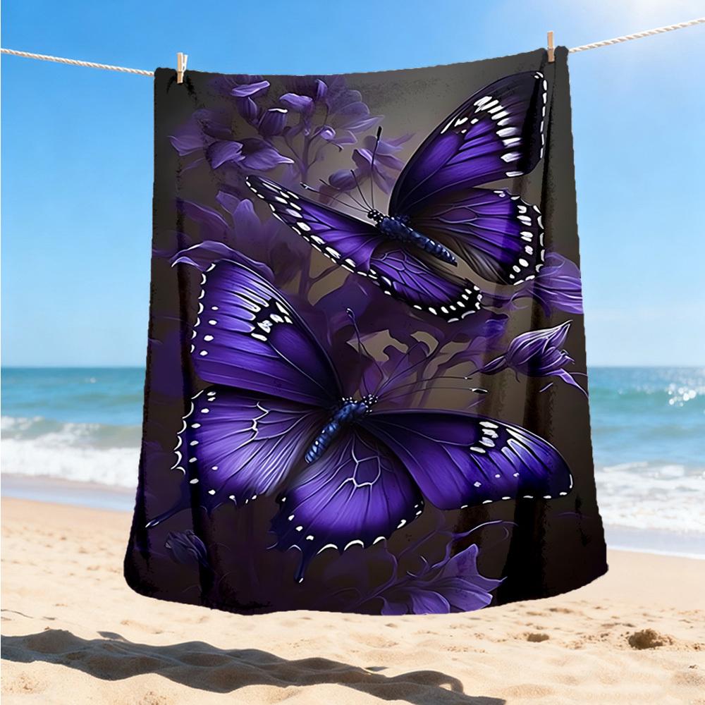 1pc Purple Butterfly Print Outdoor Flannel Blanket Soft All Season Polyester Throw , Perfect for Picnics & Travel , Picnic Accessory 80x120cm
1pc Purple Butterfly Print Outdoor Flannel Blanket Soft All Season Polyester Throw , Perfect for Picnics & Travel , Picnic Accessory 80x120cm