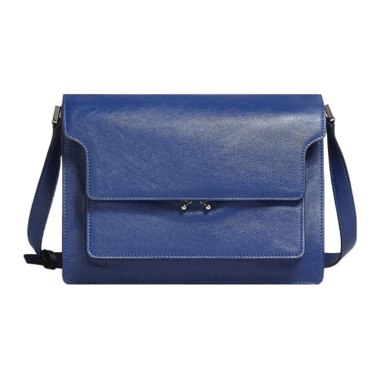 Marni Trunk Adjustable Shoulder Strap Push Lock Closure Calfskin Crossbody Bag Men Shoulder Bag Blue SBMQ0047U1P2644Z610B Basic Set (Bag+Dust Bag)
Marni Trunk Adjustable Shoulder Strap Push Lock Closure Calfskin Crossbody Bag Men Shoulder Bag Blue SBMQ0047U1P2644Z610B Basic Set (Bag+Dust Bag)