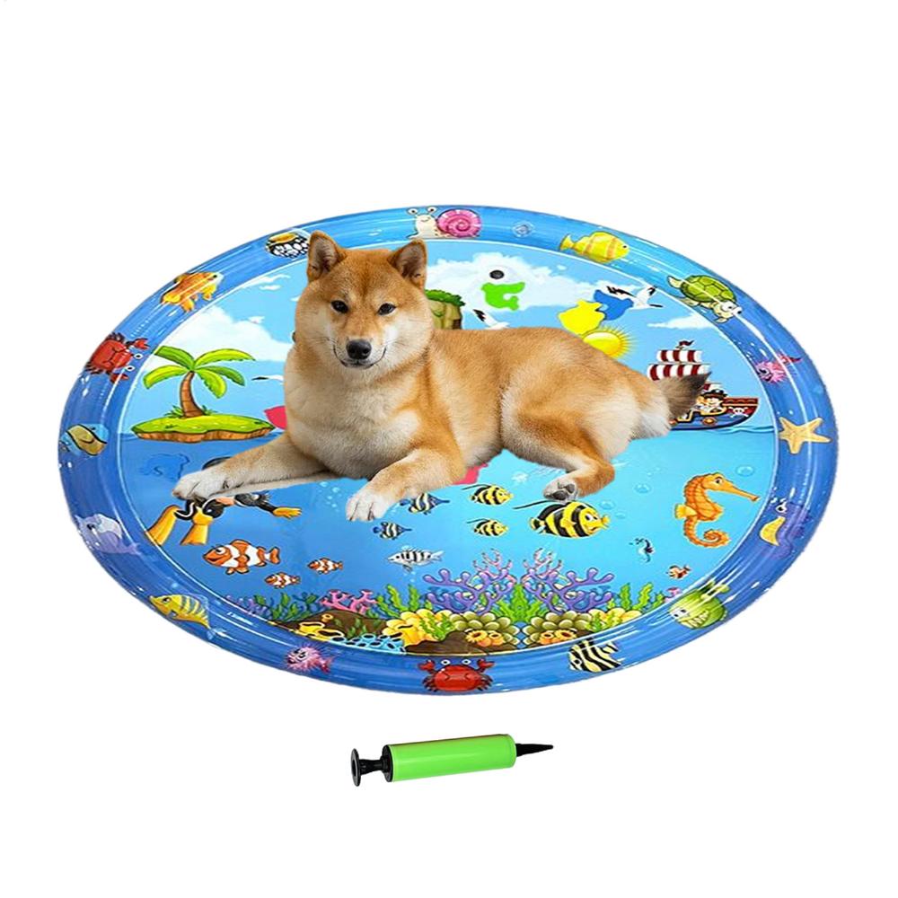 Pet Cooling Pad Anti-Scratch Cool Mat for Dogs 39.37x39.37 Inches Inflatable Pet Ice Pad with Pump Interactive Sensory Toy for
Pet Cooling Pad Anti-Scratch Cool Mat for Dogs 39.37x39.37 Inches Inflatable Pet Ice Pad with Pump Interactive Sensory Toy for