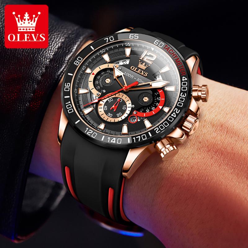 OLEVS Quartz High Quality Watch For Men, Waterproof Sport Silicone Strap Men Wristwatches
OLEVS Quartz High Quality Watch For Men, Waterproof Sport Silicone Strap Men Wristwatches