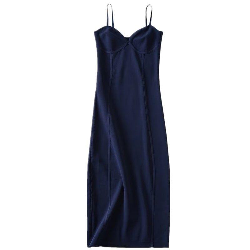 Women s Summer Fashion Tight Dress Camisole Navy L
Women s Summer Fashion Tight Dress Camisole Navy L
