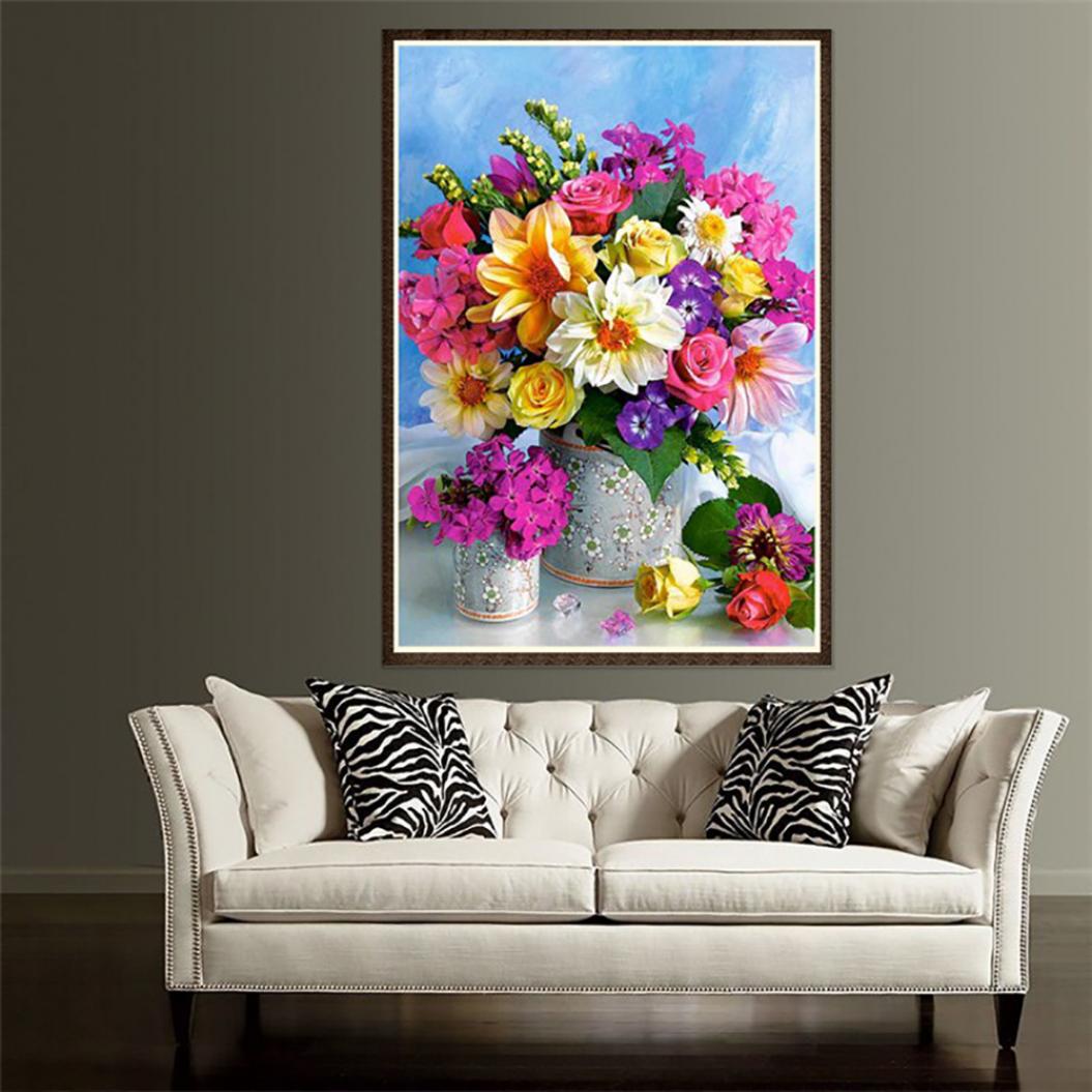 DIY Красочный цветок смолы Алмазная вышивка Частичная дрель Картина Домашний декор 
DIY Красочный цветок смолы Алмазная вышивка Частичная дрель Картина Домашний декор