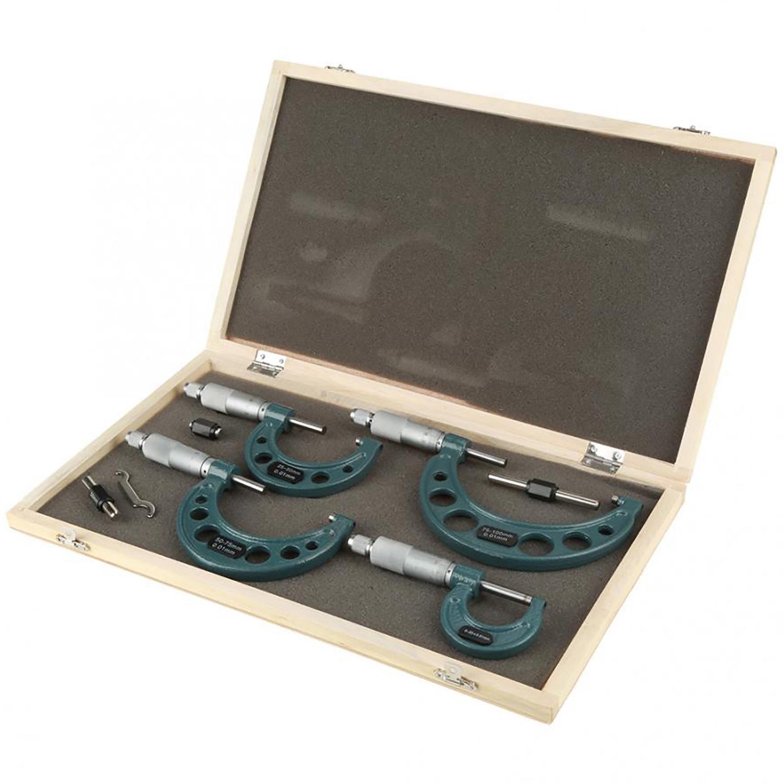 4шт 0100 мм метрические наружные микрометры, толщиномеры, измерительные штангенциркули с футляром чёрный
4шт 0100 мм метрические наружные микрометры, толщиномеры, измерительные штангенциркули с футляром чёрный