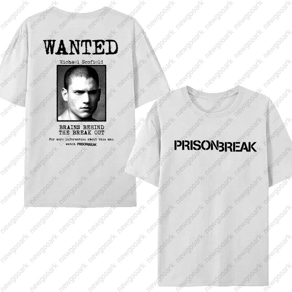 Funny Tv Series WANTED Tshirt Unisex Prison Break Streetwear Vintage Harajuku Top Cotton Short Sleeve Michael Scofield Tees S
Funny Tv Series WANTED Tshirt Unisex Prison Break Streetwear Vintage Harajuku Top Cotton Short Sleeve Michael Scofield Tees S