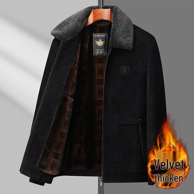 Men s Chenille Woolen Winter Coat - Warm Plus Velvet Jacket for Middle-aged and Elderly Size 180 (130-145kg) темно-сірий
Men s Chenille Woolen Winter Coat - Warm Plus Velvet Jacket for Middle-aged and Elderly Size 180 (130-145kg) темно-сірий
