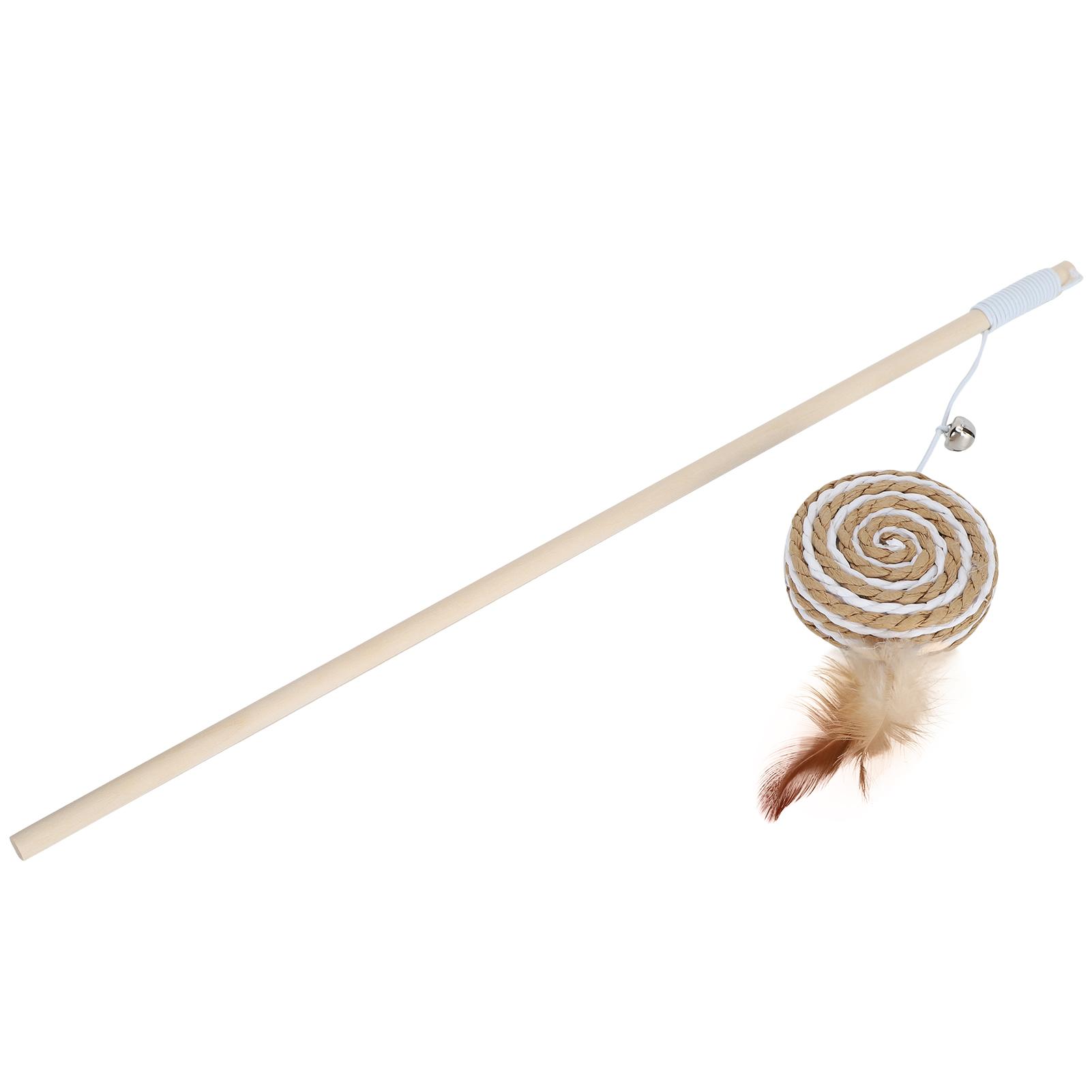 Cat Funny Stick Wand Pet Teaser Interactive Toys with Round Cake Crisp Bell Feather
Cat Funny Stick Wand Pet Teaser Interactive Toys with Round Cake Crisp Bell Feather