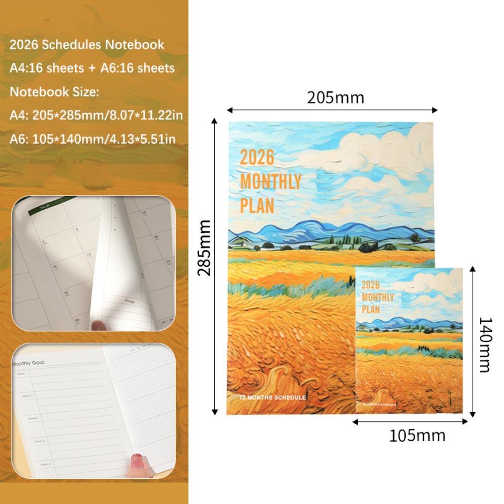 2Pcs/Set Learning Plan Planner Notebook Work Efficiency 2026 Calendar Planner Agenda Planner Office жовтий
2Pcs/Set Learning Plan Planner Notebook Work Efficiency 2026 Calendar Planner Agenda Planner Office жовтий