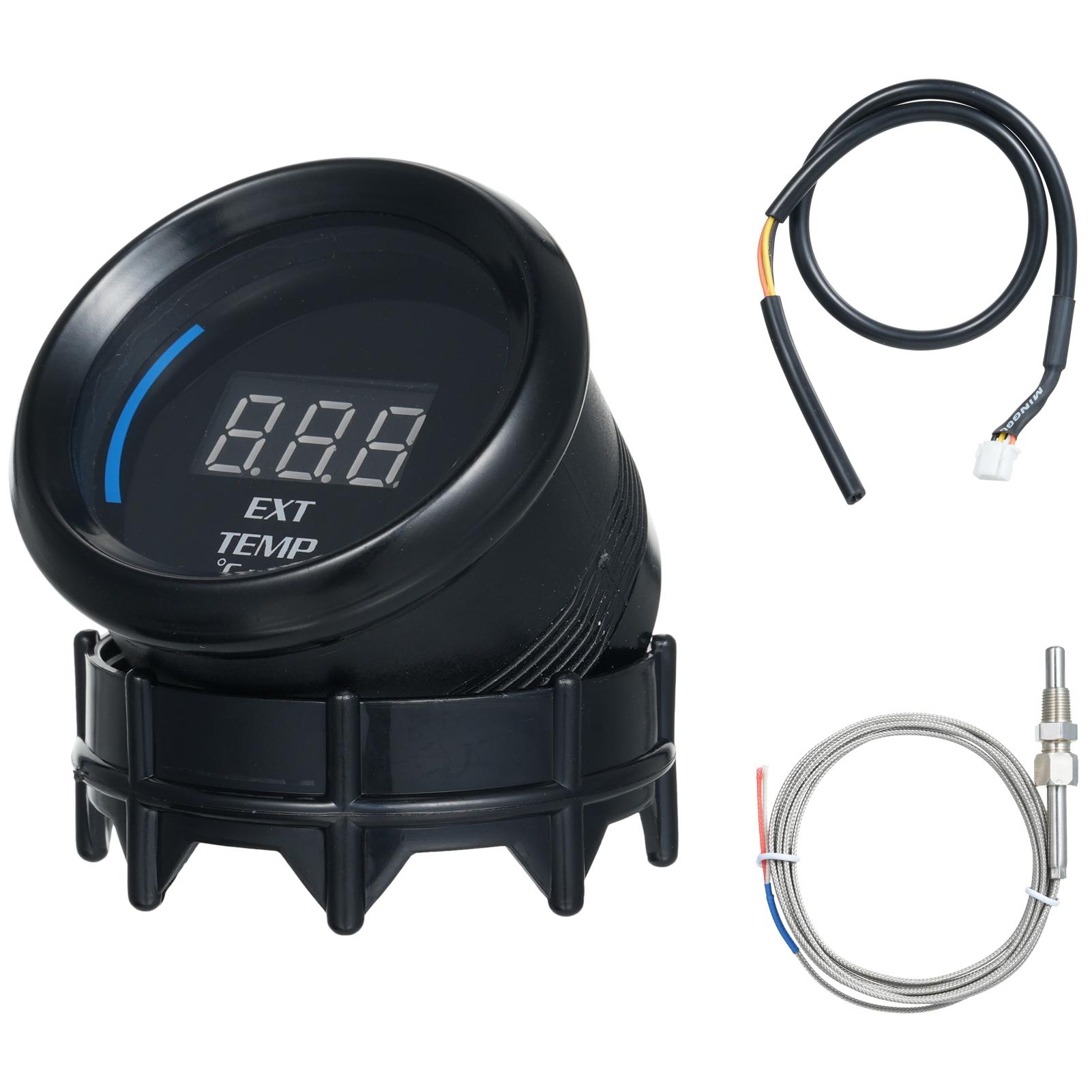 2.52mm Digital Exhaust Gas Temperature Gauge. Accurately measures 20-120 degrees C with bright blue LED display. Elegant Smoke Face Design f
2.52mm Digital Exhaust Gas Temperature Gauge. Accurately measures 20-120 degrees C with bright blue LED display. Elegant Smoke Face Design f