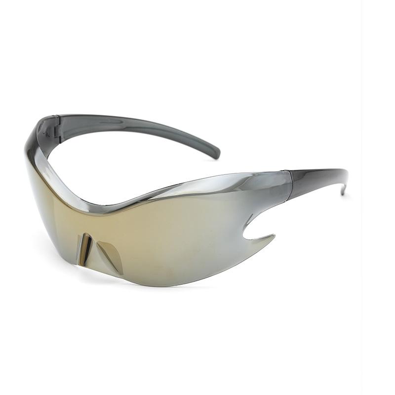 Retro Trendy Retro Shaped One-piece Sunglasses Futuristic Style Sunglasses Outdoor Sports Running Cycling Sun Spectacles 1PC
Retro Trendy Retro Shaped One-piece Sunglasses Futuristic Style Sunglasses Outdoor Sports Running Cycling Sun Spectacles 1PC