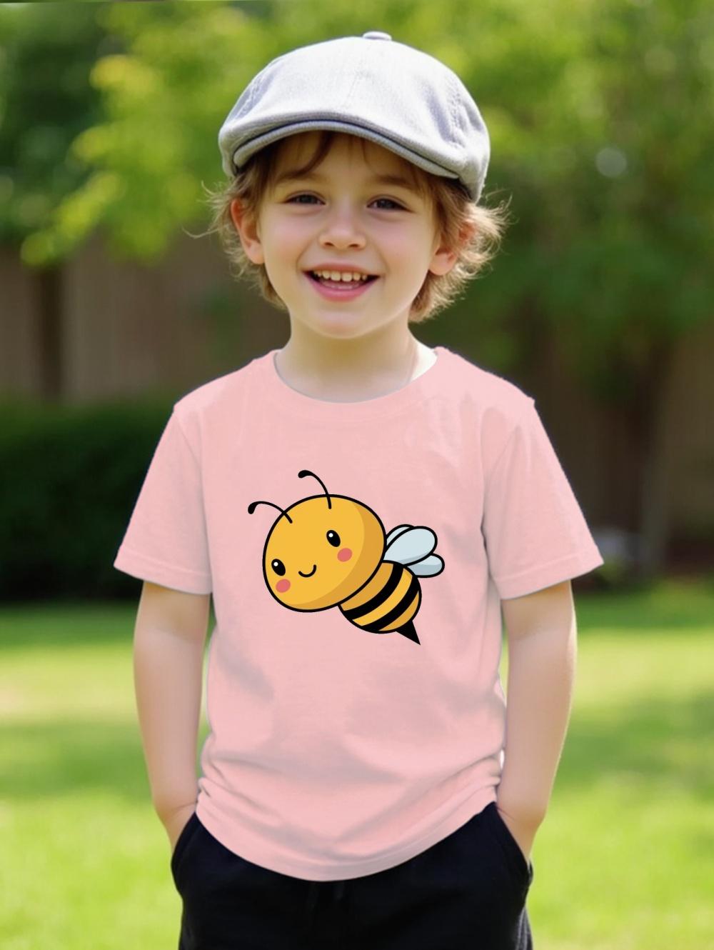 New Animals Short-Sleeved Cute Little Bee 3D Print Clothing Casual Comfort T-Shirts Outdoors Quick-Drying T-Shirts for Children 110
New Animals Short-Sleeved Cute Little Bee 3D Print Clothing Casual Comfort T-Shirts Outdoors Quick-Drying T-Shirts for Children 110