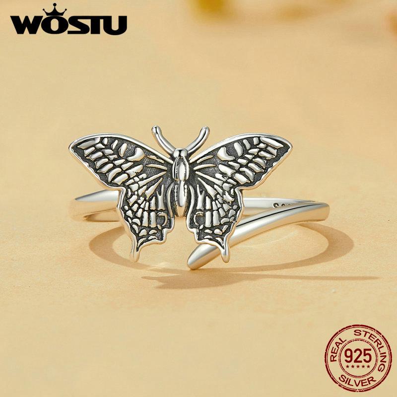 WOSTU стерлингового серебра 925 пробы, винтажные кольца с бабочкой, женские большие кольца, креативные кольца, подарок на вечеринку, повседневные украшения 925 silver
WOSTU стерлингового серебра 925 пробы, винтажные кольца с бабочкой, женские большие кольца, креативные кольца, подарок на вечеринку, повседневные украшения 925 silver