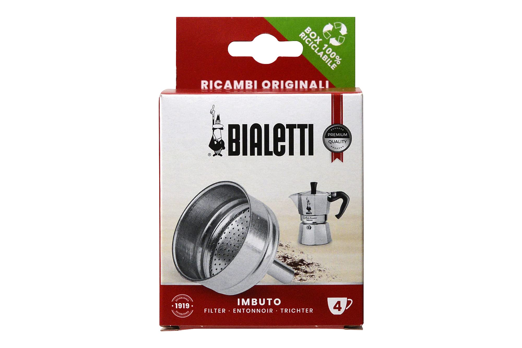 Запасные части для кофемашины BIALETTI Espresso, Mocha Express, 4 чашки, обжарка 0800134, приблизительная стоимость. 5,9 х 5,9 х 7,5 см
Запасные части для кофемашины BIALETTI Espresso, Mocha Express, 4 чашки, обжарка 0800134, приблизительная стоимость. 5,9 х 5,9 х 7,5 см