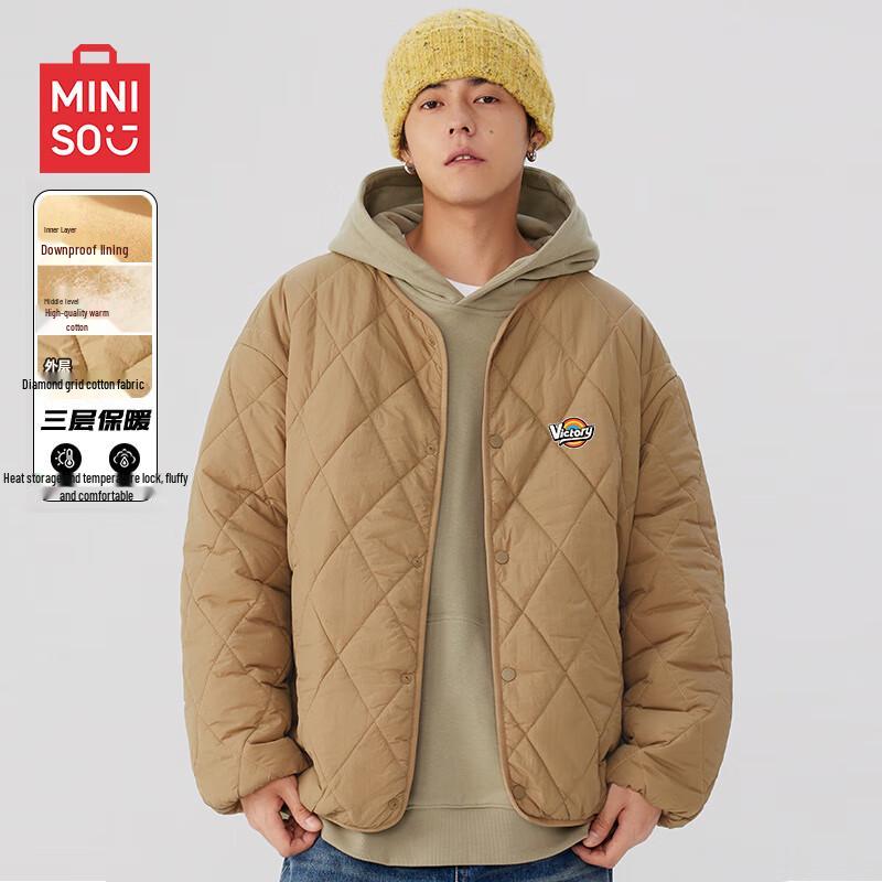 MINISO Men s Autumn/Winter Quilted Collarless Padded Jacket L
MINISO Men s Autumn/Winter Quilted Collarless Padded Jacket L