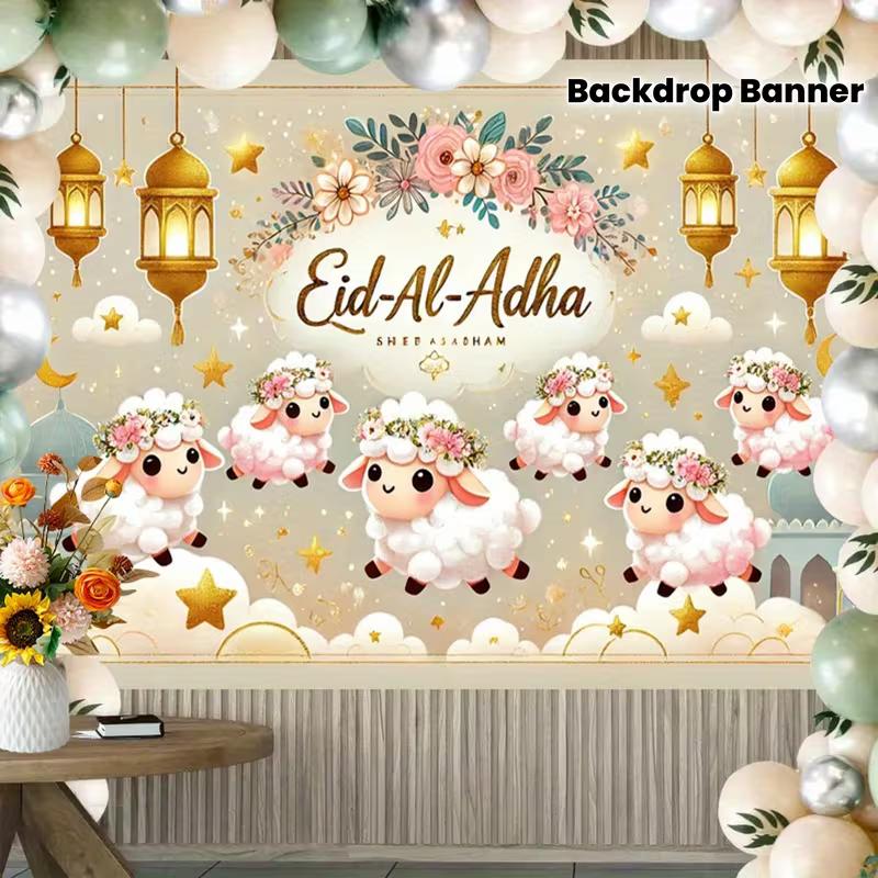 2D Eid Al Adha Celebration Backdrop Floral Sheep Photo Studio Background 47.2x31.5inch/120*80cm
2D Eid Al Adha Celebration Backdrop Floral Sheep Photo Studio Background 47.2x31.5inch/120*80cm
