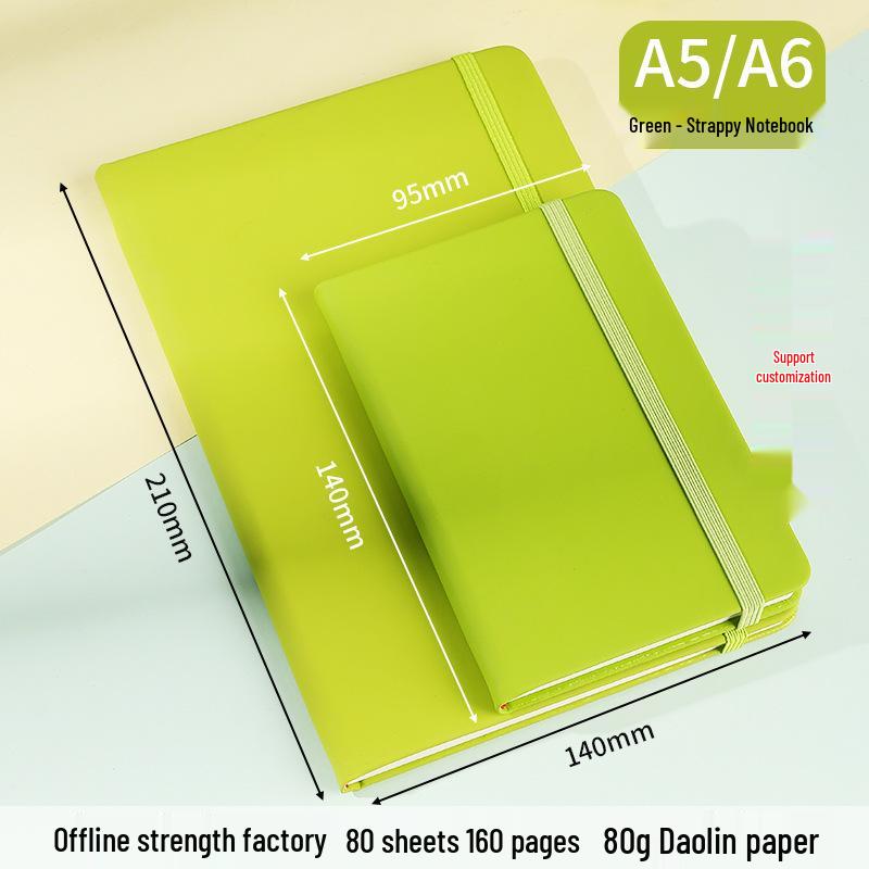 A5 Custom Logo Strap Notebook Business Office Thick Diary Notepad A6 (14x9.5 cm) зелений
A5 Custom Logo Strap Notebook Business Office Thick Diary Notepad A6 (14x9.5 cm) зелений